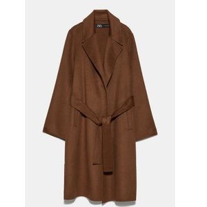 Zara belted coat in Toffee